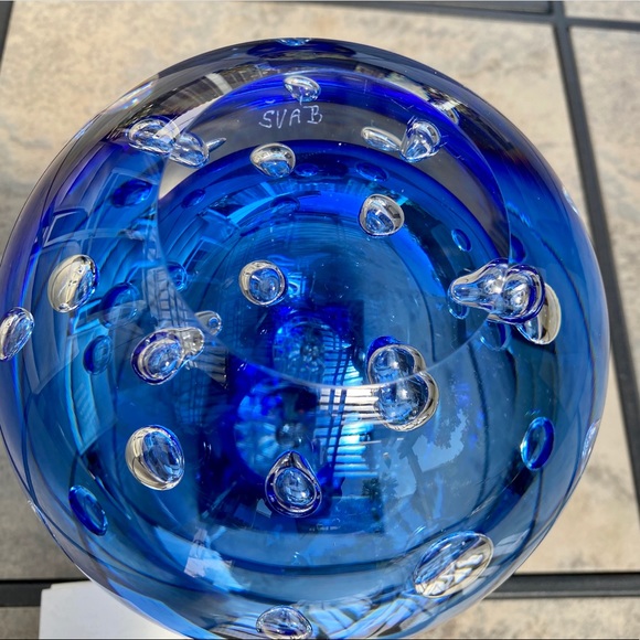 Beranek • Vladimir Svab Signed Czech Art Glass 7lb - Picture 7 of 9